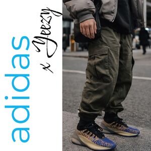 Adidas Yeezy BSKTBL Knit Sock Boost Blue Tan Performance Sneakers Mens Size 6.5